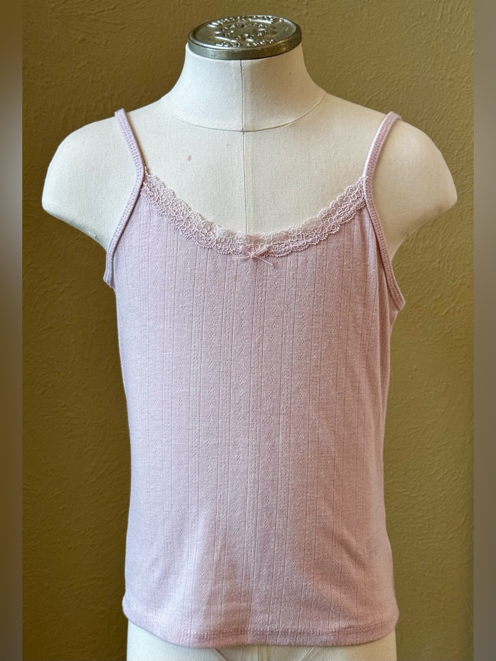 Wild Fable Women's Lace-Trim Pink Camisole Tank Top
